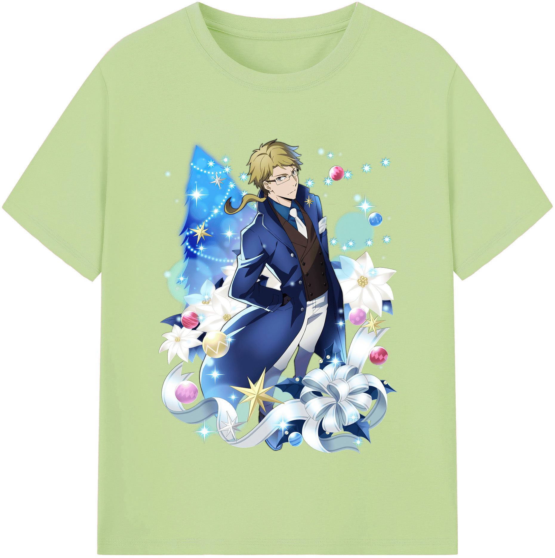 （画像用） 文豪ストレイドッグス Bungo Stray Dogs 綿100％半袖Tシャツ（フロントプリント）
